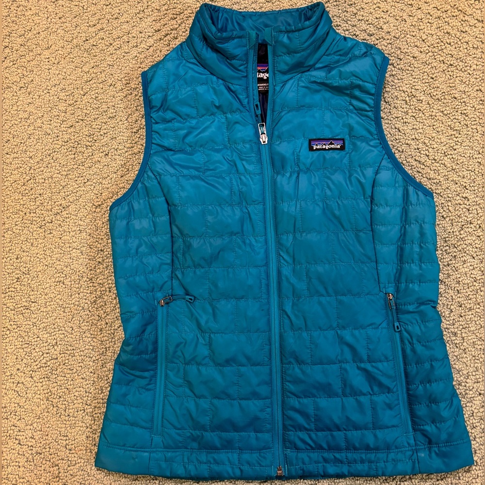 Women’s Small Blue Patagonia Nanopuff Vest